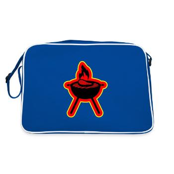 Steak Grill - Retro Bag - blue/white - Back
