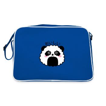 Boule de riz Panda Onigiri - Sac Retro - bleu/blanc - Dos