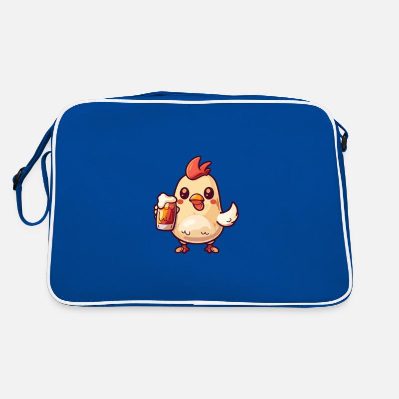 Chicken Beer Comic Party Retro Bag