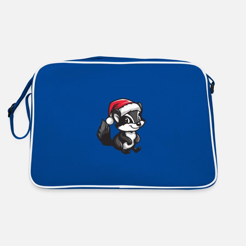 Skunk Christmas Retro Bag