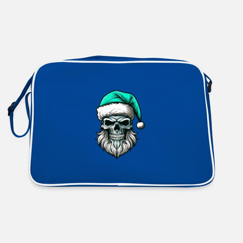 Weihnachtsmann Totenkopf Retro Tasche