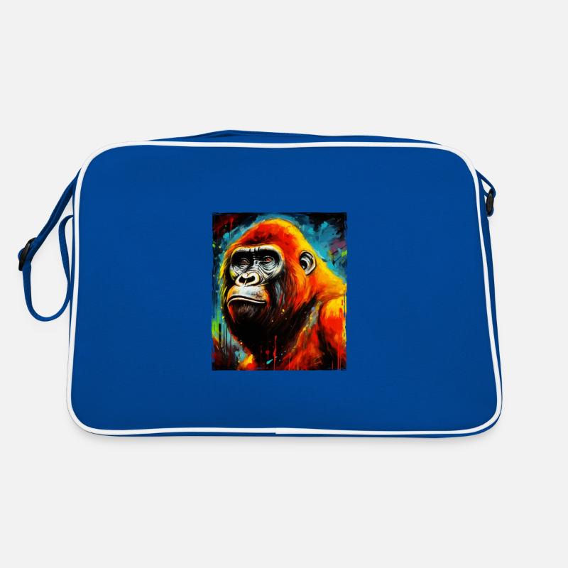 Portrait de gorille Sac Retro
