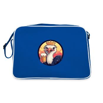 Bande dessinée de bière Strauss - Sac Retro - bleu/blanc - Dos