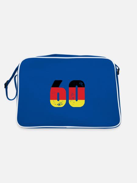 60 Numéro Jersey Allemagne - Sac Retro - bleu/blanc - Dos