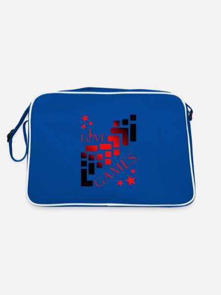 Gamer games - Retro Tasche - Blau/Weiß - Hinten