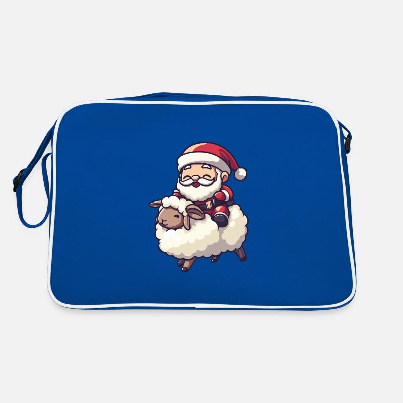 Schaf Weihnachtsmann Retro Tasche