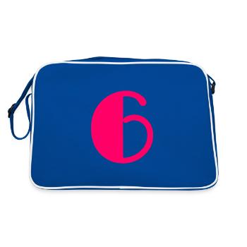 6. 6 ANS. 6e ANNIVERSAIRE. ANNIVERSAIRE 6 ANS. ANN - Sac Retro - bleu/blanc - Dos