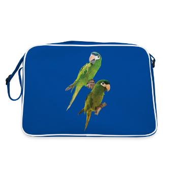The Noble Macaw - Retro Bag - blue/white - Back