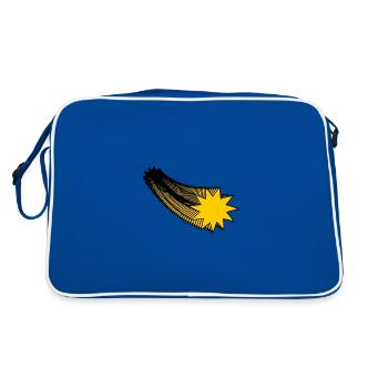 STAR. STARS. STAR. FEAST. ANNIVERSARY. CHRISTMAS - Retro Bag - blue/white - Back