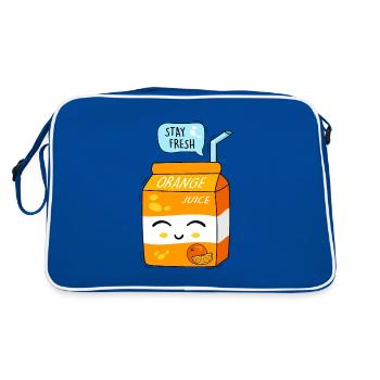 Du jus et du bonheur - Sac Retro - bleu/blanc - Dos