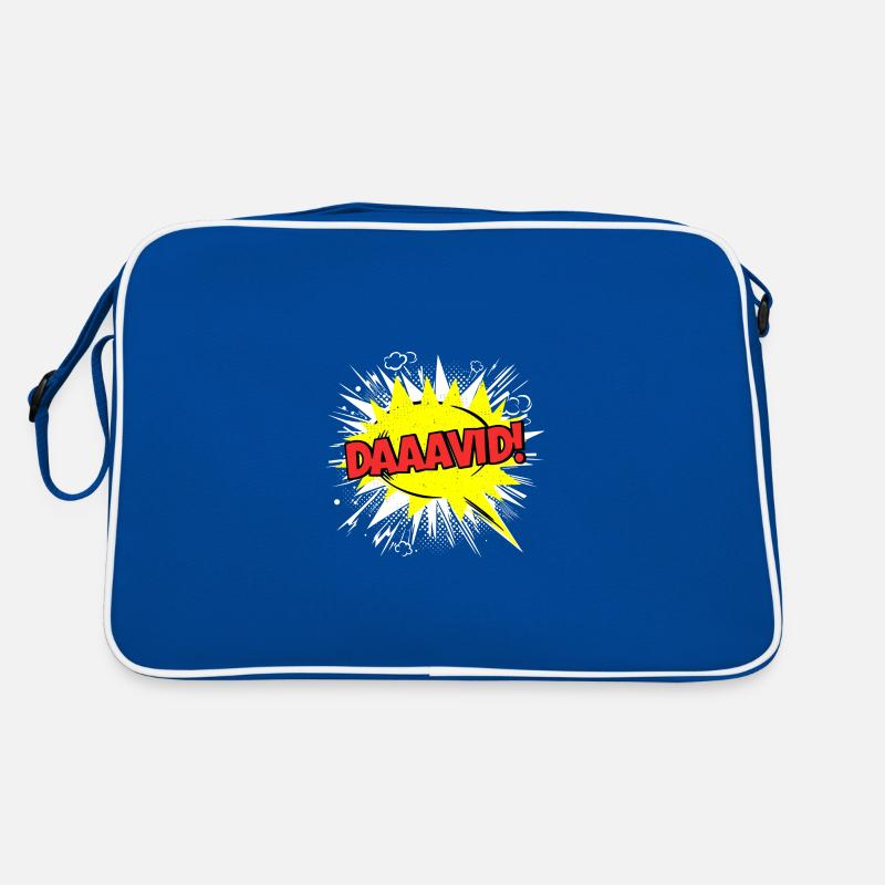 David Nom drôle bulle de dialogue Daaavid ! Sac Retro