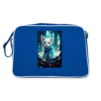 Renard blanc aventurier - Sac Retro - bleu/blanc - Dos