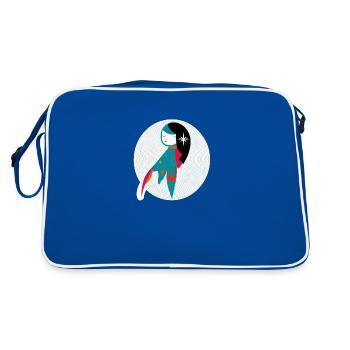 vierge abstrait - Sac Retro - bleu/blanc - Dos