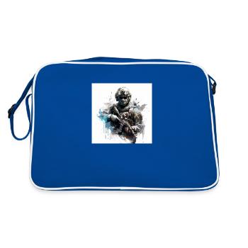 COD gaming art shooter - Retro Bag - blue/white - Back