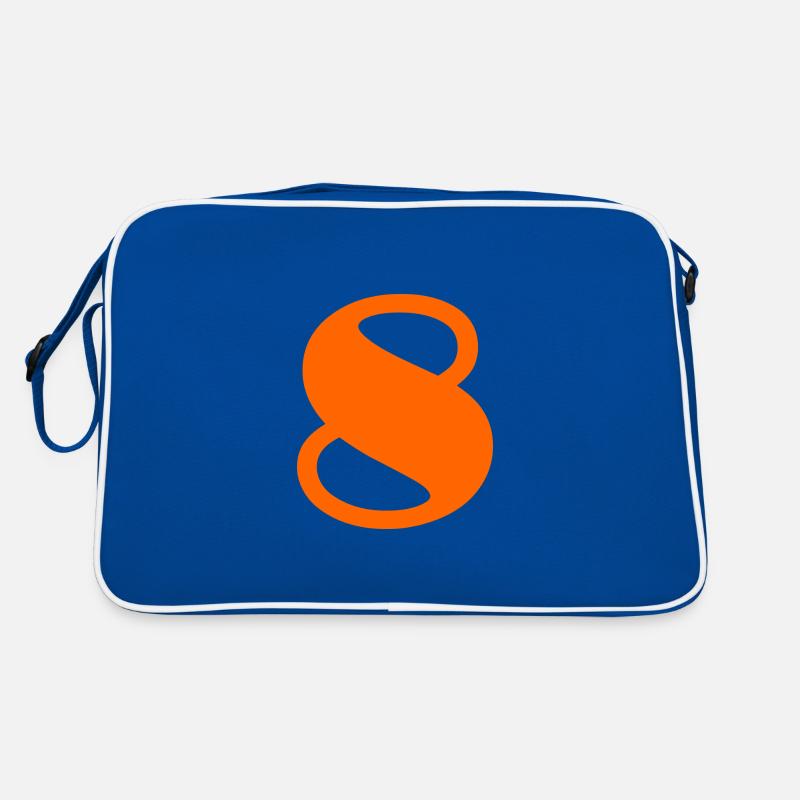 8. 8 YEARS. EIGHT. 8TH ANNIVERSARY. ANNIVERSARY Retro Bag