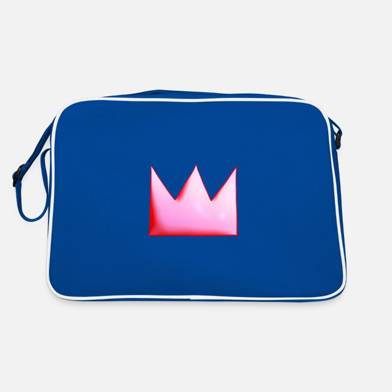 Pink Crown Cartoon Symbol Shape Retro Bag