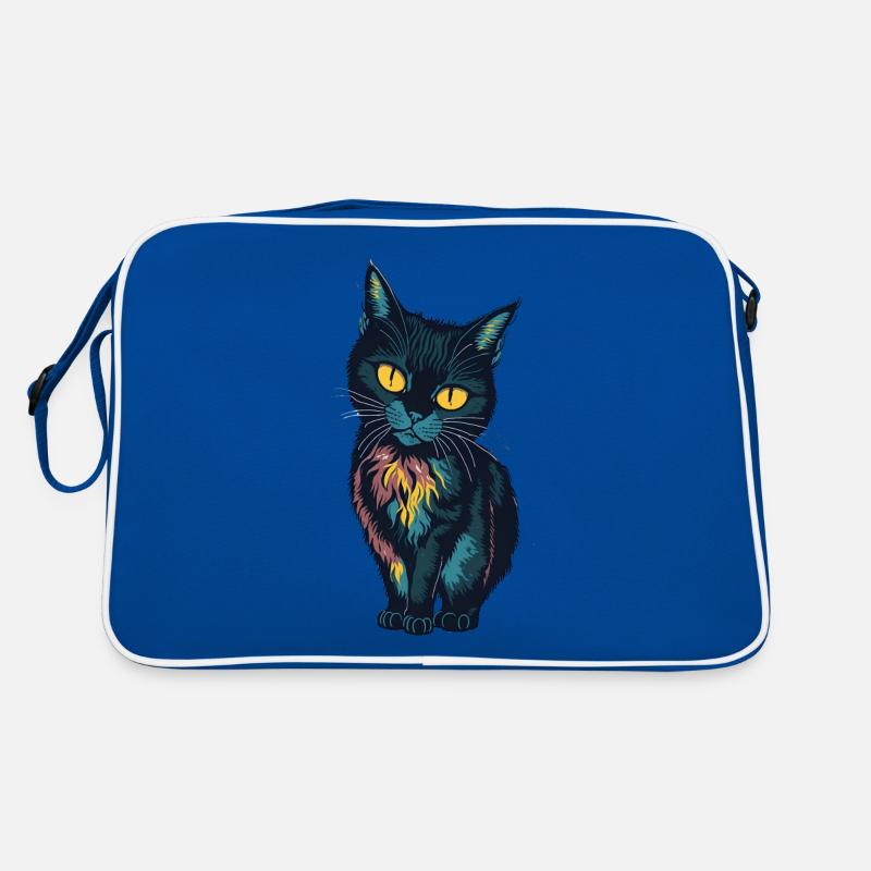 Little black cat Retro Bag