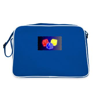 Rolling Dice - Retro Bag - blue/white - Back
