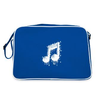 Liquid Music Eighth Notes Scale - Retro Bag - blue/white - Back