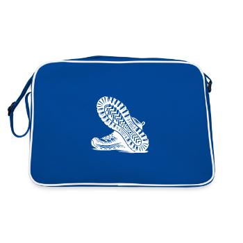 Hiking boots with deep tread - Retro Bag - blue/white - Back