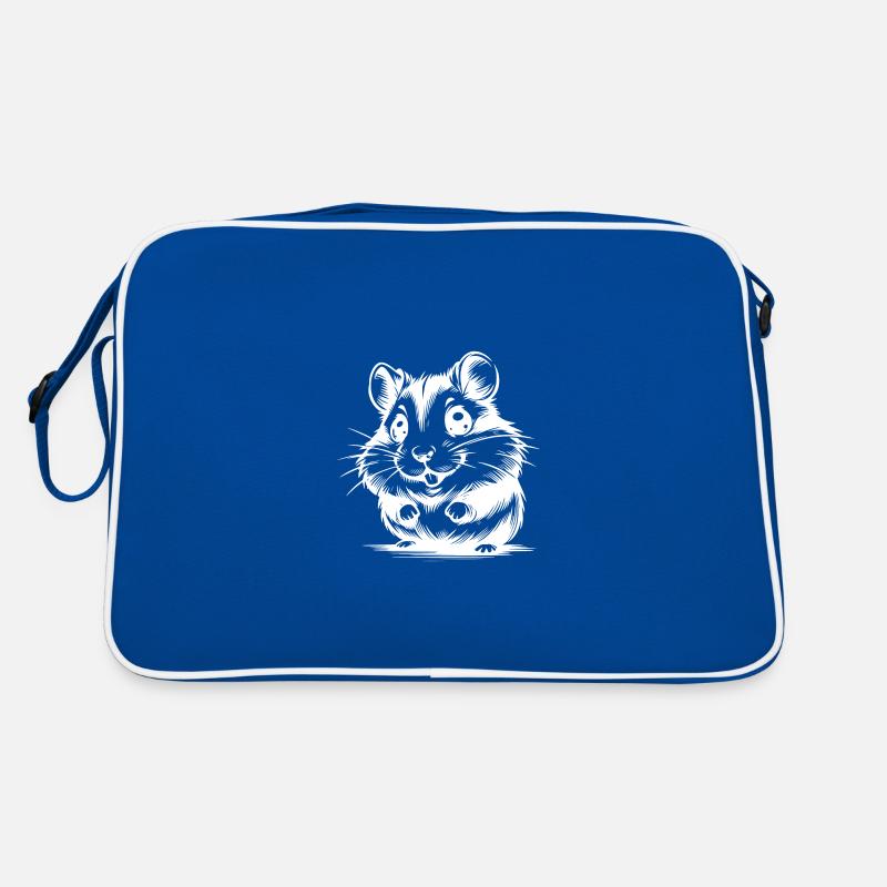 Baby Hamster Cute Kids Drawing Retro Bag