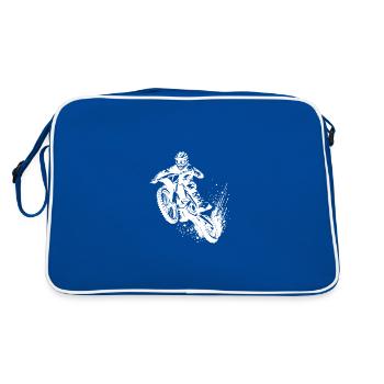 Jumping Terrain Machine Motorsport Hobby - Retro Bag - blue/white - Back