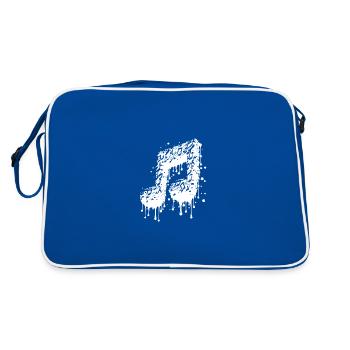 Musique liquide Style Touch Drop - Sac Retro - bleu/blanc - Dos