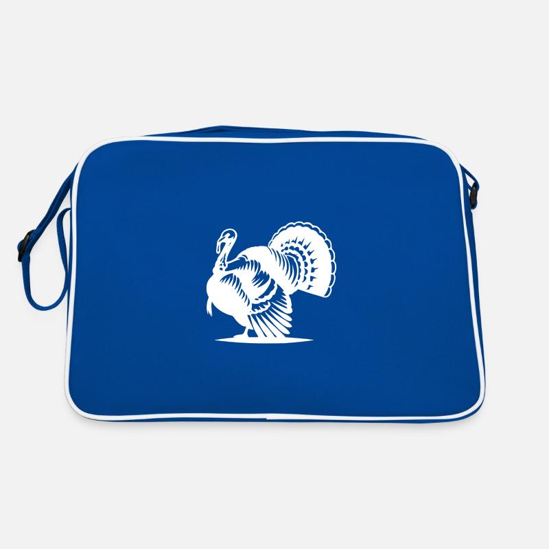 Style de dinde classique avec un grand plumage Sac Retro