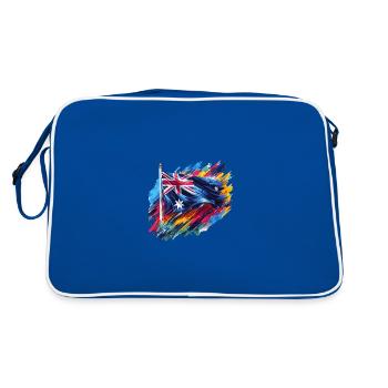 Drapeau australien en couleurs - Sac Retro - bleu/blanc - Dos