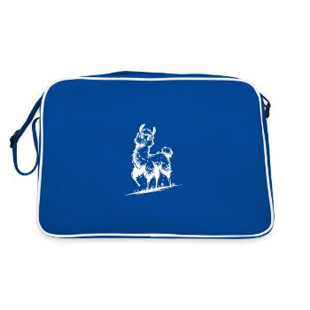 Sweet Llama Kids Style - Retro Bag - blue/white - Back