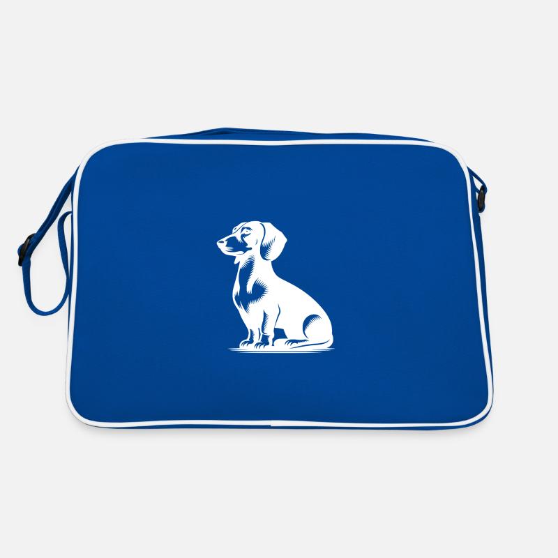 Teckel mignon petit chien de chasse élégant Sac Retro