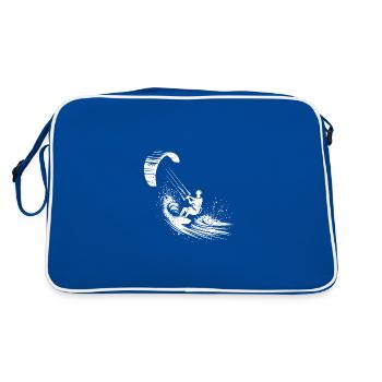 Kite Surfing Adventure Equipment Surfing in the Sky - Retro Bag - blue/white - Back