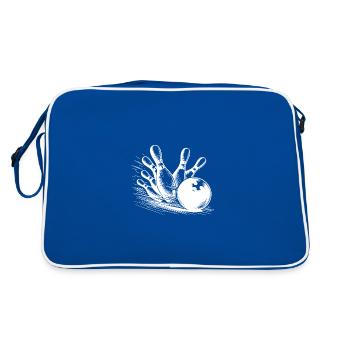 Grève ou réserve. C’est la grande question ici - Sac Retro - bleu/blanc - Dos