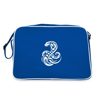 Tatouage de serpents de compagnie venimeux sauvages - Sac Retro - bleu/blanc - Dos