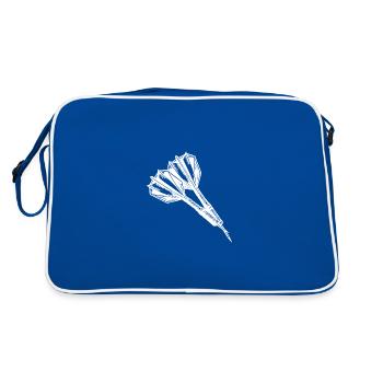 Fléchettes Sport Arrows au look vintage - Sac Retro - bleu/blanc - Dos