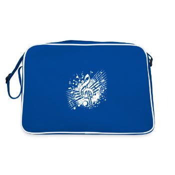 Une musique qui éclate aux coutures en mouvement - Sac Retro - bleu/blanc - Dos