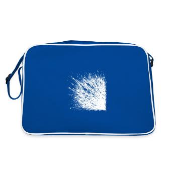 Explosion d’éclaboussures abstraites lors de la fête de l’encre - Sac Retro - bleu/blanc - Dos