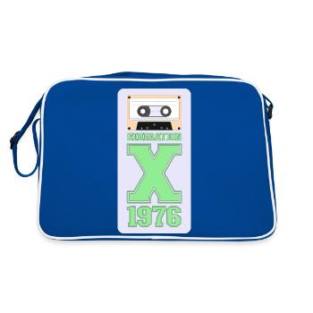 1976 Generation X Disco Fever - Retro Tasche - Blau/Weiß - Hinten