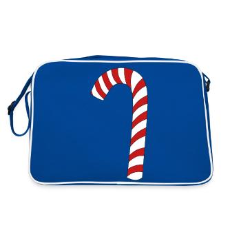 Candy Cane - Retro Bag - blue/white - Back
