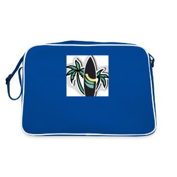 Abenteuer auf See - Retro Tasche - Blau/Weiß - Hinten