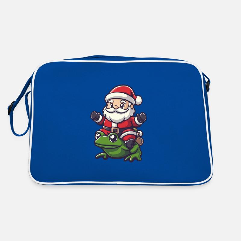 Frog Santa Claus Retro Bag
