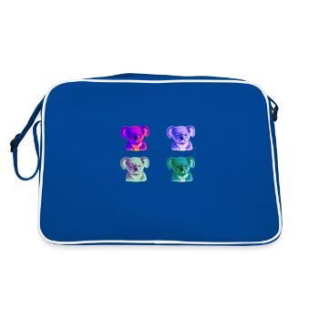 Koala Colorful Gift Idea Koalas Pop Art Pop Art - Retro Bag - blue/white - Back