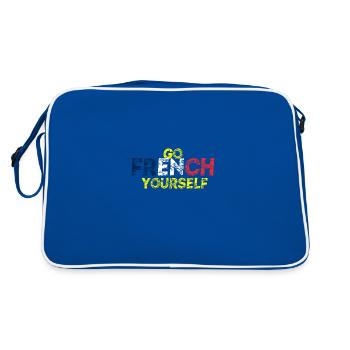 Allez-y vous-même Idée cadeau France - Sac Retro - bleu/blanc - Dos