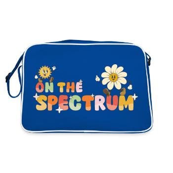 On the spectrum - Retro Bag - blue/white - Back