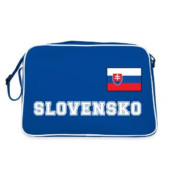 Look maillot de la Slovaquie - SLOVENSKO avec drapeau - Sac Retro - bleu/blanc - Dos
