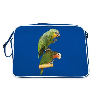 Perroquets - Sac Retro - bleu/blanc - Dos