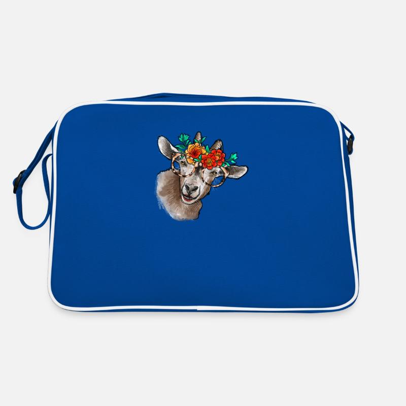 Fille de chèvre aquarelle Sac Retro