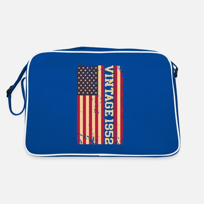 Millésime 1952 Drapeau américain Sac Retro