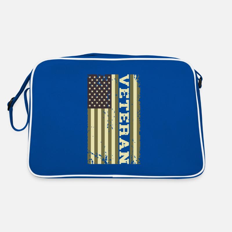 Camouflage vétéran du drapeau américain Sac Retro