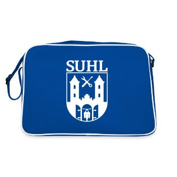 Emblème Suhl avec l’épervier étoile Simson - Sac Retro - bleu/blanc - Dos